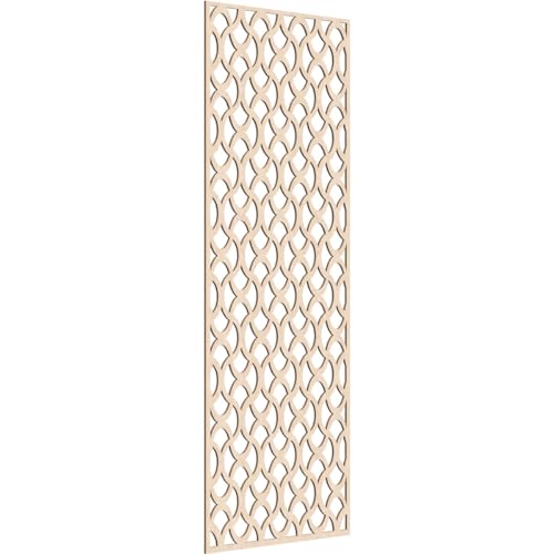 Image of Resort Decorative Pierced Fretwork Wood Wall Panels, 31 3 /8 inchW x 79 3 /8 inchH x 1 /4 inchT, Red Oak