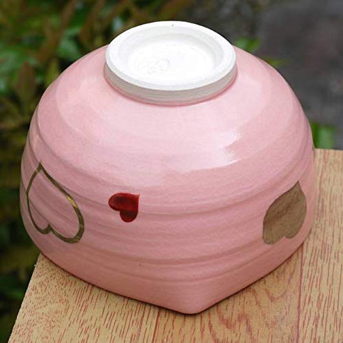 Amazon | ハート抹茶茶碗 良二 ピンク | 松韻堂 | 抹茶碗 通販