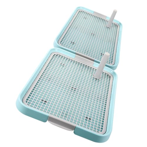 Garneck 2 Pack Dog Potty Tray Large Size Plastic Litter Tray for Dogs Pet Urine Training Potty Household Puppy Toilet