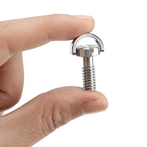 4 Stück 1/4" Schraube Edelstahl Kamera-Befestigungsschraube (Ø11,5mm x H21mm) für Kamera Stativ/Einbeinstativ/Schnellwechselplatte/Kameraschraube – Bild 5