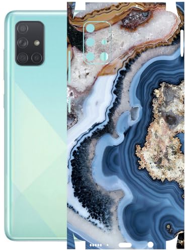 Image of AtOdds - Full Body Back Screen Guard Protector Film - Lamination Wrap Skin Sticker Compatible with Samsung Galaxy A51 | Scratchproof Matte Finish (Floor Marble)