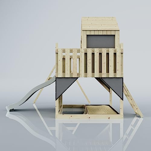 PolarPlay Kids Climbing Tower & Playhouse - Swing Brenna Mist - Image 3