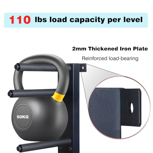 ztysn Scooter Wall Mount Rack Garage Storage Stand For Multiple Scooters Holder For 3 Electric Scooter, Metal Organizer(Black)