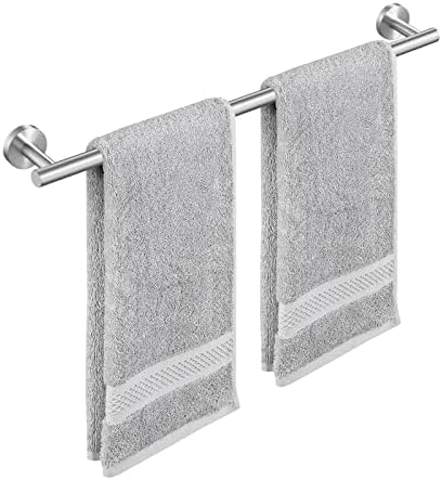 KES 21.3 Inches Towel Bar for Bathroom Kitchen Hand Towel Holder Dish Cloths Hanger SUS304 Stainless Steel RUSTPROOF Wall Mount Brushed Steel, Total Length 23.6 Inch, A2000S60-2