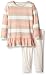 Burt's Bees Baby Big Girls' Organic Tricolor Stripe Tunic and Capri Legging Set