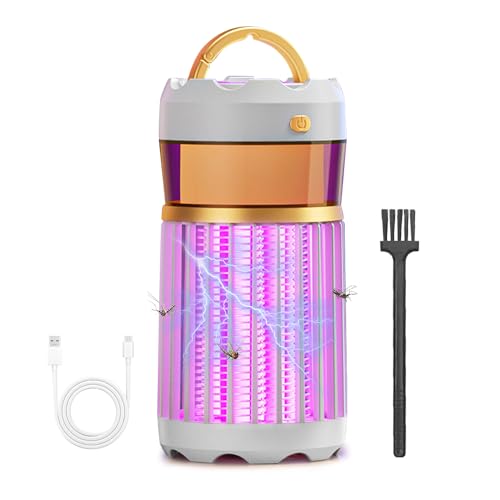 Nzkeuf Mata Mosquitos electrico, Portátil USB Lampara Antimosquitos, Antimosquitos Electrico Interior Exterior, Luz Antimosquitos Anti Moscas, Anti Mosquitos para Cocina, Exteriores y Acampada