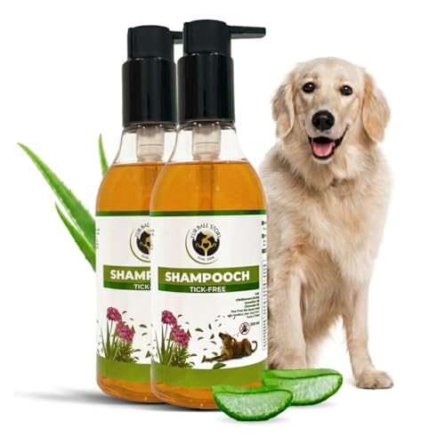 Image of FUR BALL STORY Tick & Flea Control Dog Shampoo | Anti Tick & Flea Cleanser for Dogs & Puppies | Repel Ticks, Itch Relief, Cleanses & Moisturizes Skin | Neem, Aloe Vera & Citronella, 300 ml (Pack of 2)