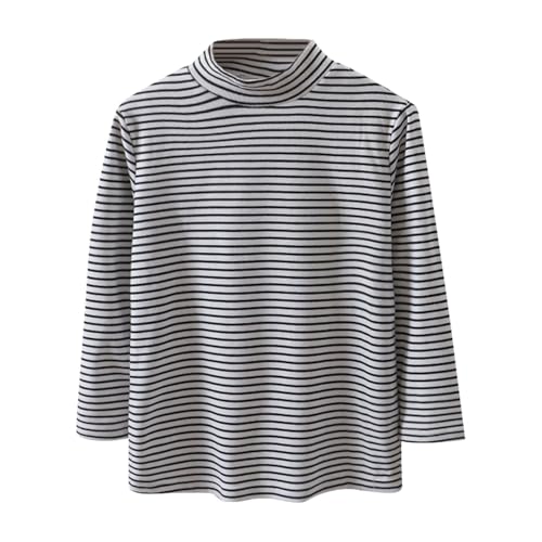 Kids Thermal Shirt Little Boys Girls Long Sleeve Tee Shirts Soft Turtleneck Layering Pullover Boys Fall Winter Outfits