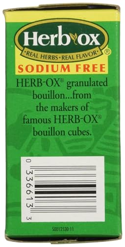 Herb-Ox Bouillon Chicken Instant Broth and Seasoning, 1.2 oz, 8 Count (Pack of 1)