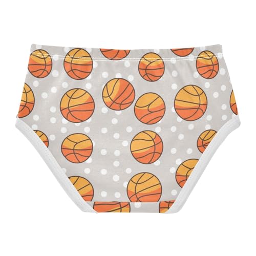 Wusikd Basketballs Girls' Underwear Cotton Girls Briefs Soft Toddler Underwear 2T2