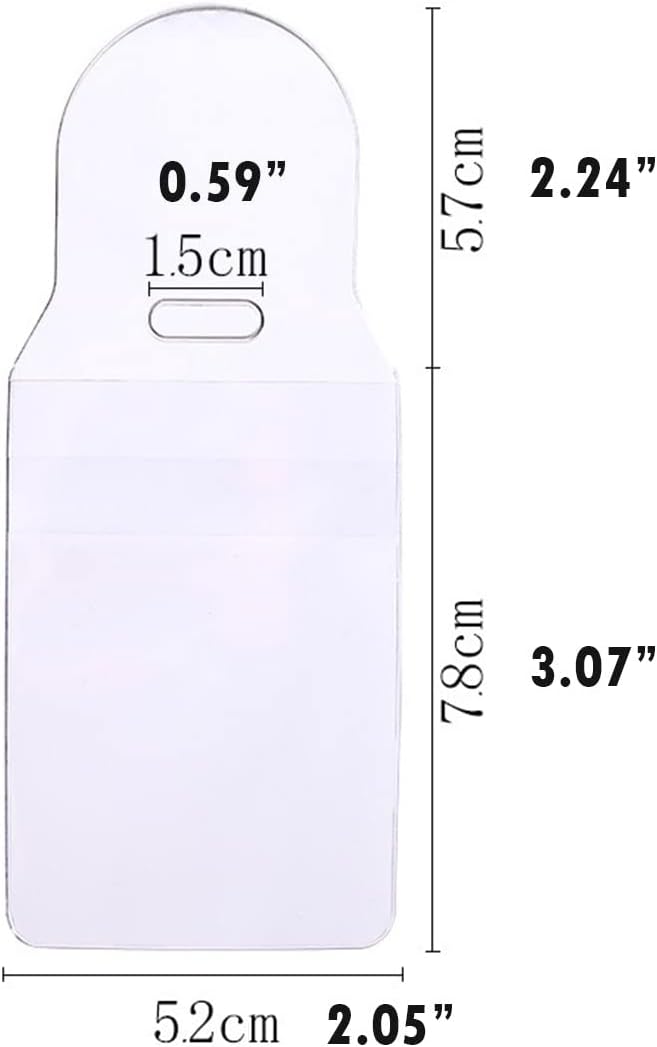 Small USB Flash Drive Holders Resealable Flap Clear Bags Pockets (25 Pack) image 2