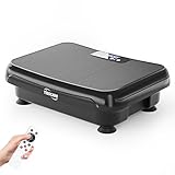 TISSCARE Vibrationsplatte, Trainingsgerät Mini-Vibrationsplatten für Fitnessgeräte für Zuhause, 180 kg Kapazität Rüttelplatte Sport, Ganzkörper-Power-Shake-Trainingsplattform für Heim-Cardio-Fitness