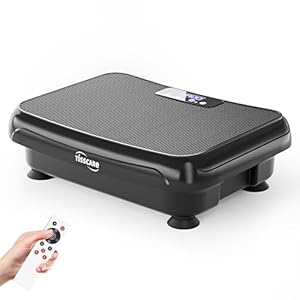 TISSCARE Vibrationsplatte, Trainingsgerät Mini-Vibrationsplatten für Fitnessgeräte für Zuhause, 180 kg Kapazität Rüttelplatte Sport, Ganzkörper-Power-Shake-Trai... für Heim-Cardio-Fitness
