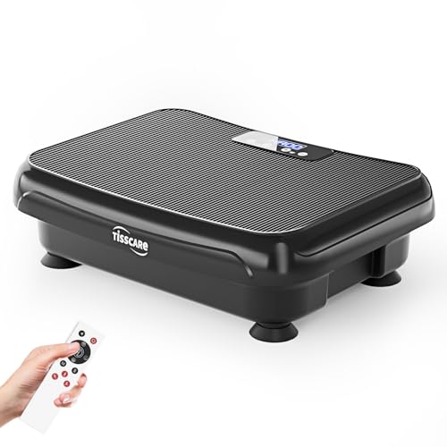 TISSCARE Vibrationsplatte, Trainingsgerät Mini-Vibrationsplatten für Fitnessgeräte für Zuhause, 180 kg Kapazität Rüttelplatte Sport, Ganzkörper-Power-Shake-Trainingsplattform für Heim-Cardio-Fitness