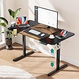 Escritorio ajustable para laptop baja de precio Escritorio Elevable Eléctrica Ajustable140x60CM Escritorio Gamer Altura Ajustable Minimalista Standing Desk con Gancho y...