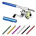 doorslay Pocket Collapsible Fishing Rod Reel Combo 8.0 inches Can be Stored Pen Fishing Pole Kit Telescopic Fishing Rod Reel Combo Kit,and Aluminum Alloy Shell,Corrosion Resistant and,Lightweight