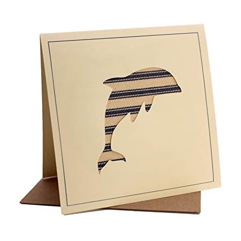 Handmade Nautical Stripe Birthday Card Cover