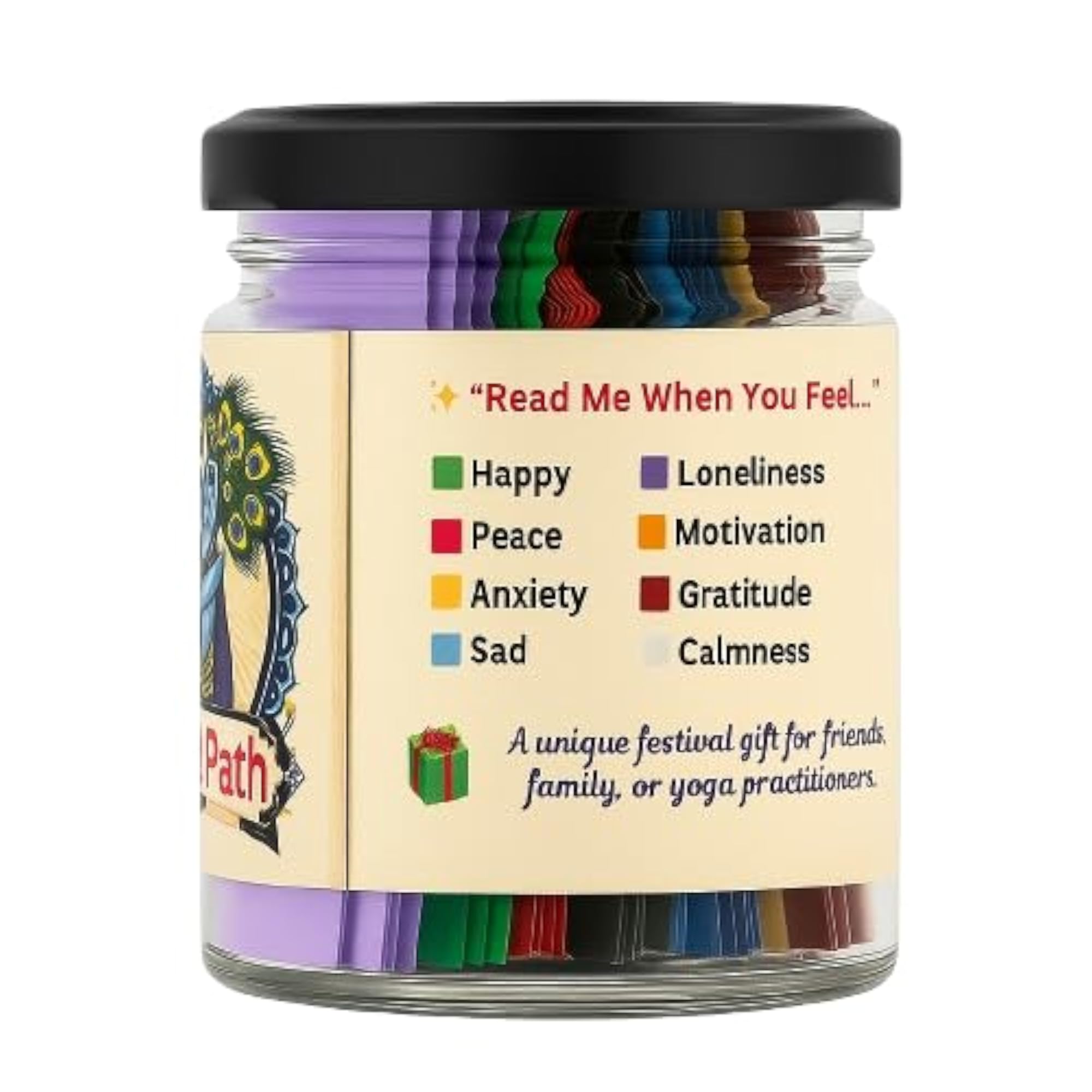 64 Gita Shlok Cards in Jar, Daily Inspiration Set