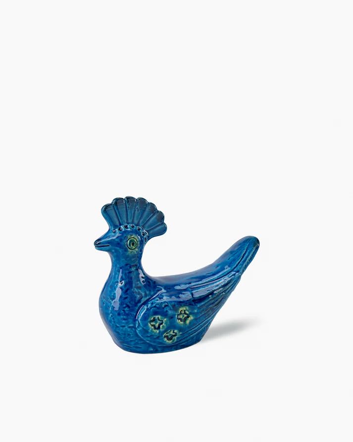 Amazon.co.jp: BITOSSI（ビトッシ）Rimini Blu 孔雀 陶器 オブジェ