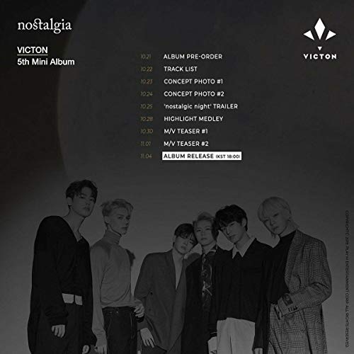 VICTON Nostalgia CD Kpop avec poster plié et set de photocards à collectionner - 4