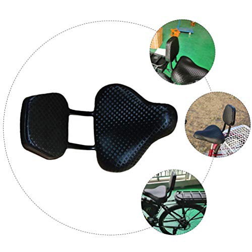 BESPORTBLE Almofada Do Assento de Bicicleta Saddle Assento Encosto Esponja De Couro Ciclismo Preto 1