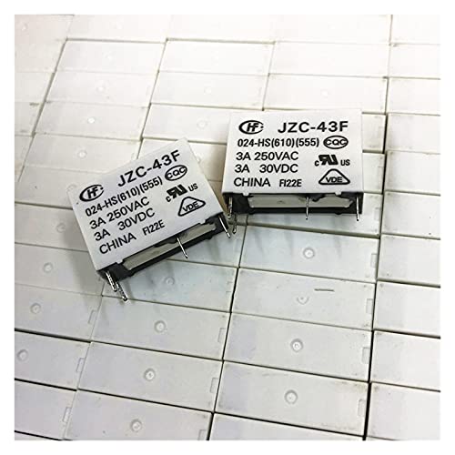 Relé JZC-43F 024-HS conmutador miniatura de 24V para circuitos impresos 3