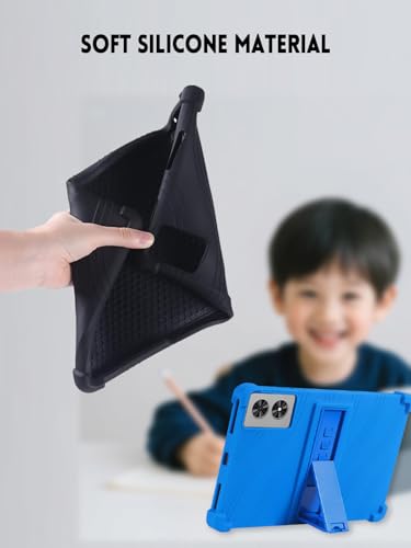 Étui silicone bleu avec support pour tablette Frameflow P11T 11" - 4