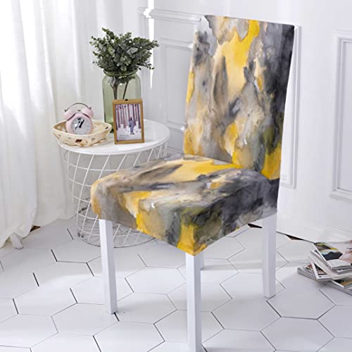 1/2/4/6 Uds Funda de coj&iacute;n Color Spandex Fundas el&aacute;sticas para sillas Fundas de Silla de...