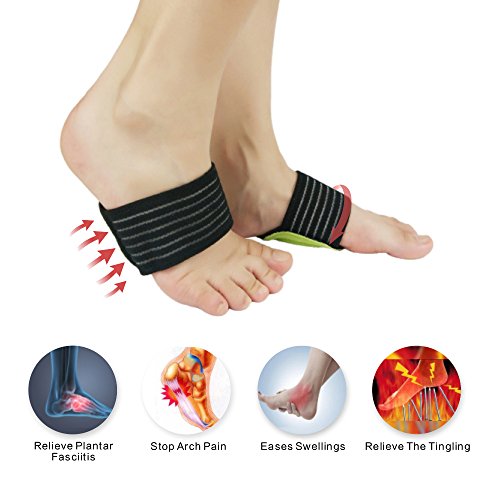Plantar Fasciitis Inserts, Arch Support, Massage Ball, Best for Heel Pain Treatment, Cracked Heel Protectors, Foot Massager, Flat Feet, Relieve The Swelling and Tingling.(5 PCS)