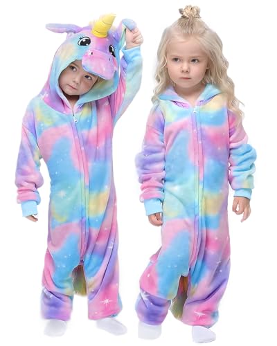 GEEKEO Onesies Pijama de Unicornio para Niños, Pijama de Unicornio Suave Unisexo...