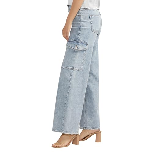 Silver Jeans Co. Women's Suki Mid Rise Curvy Fit Flare Leg Jeans2