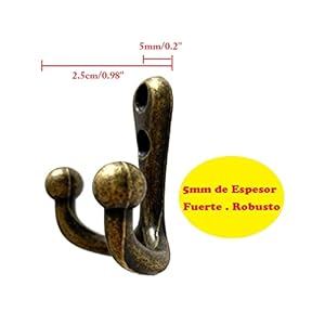 5 Pack Coat Hooks Heavy Duty Vintage Double Wall Hook Strong Entrance Hangers for Hanging Clothes Jackets Robes Towels Hats Keys Bags Cups, Bronze 5 Pack Coat Hooks Heavy Duty Vintage Double Wall Hook Strong Entrance Hangers for Hanging Clothes Jackets Robes Towels Hats Keys Bags Cups Bronze