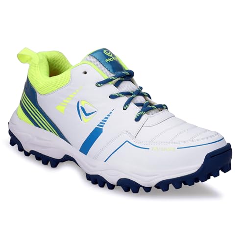 Image of PRO KVH Lightweight Cricket Shoes for Men | Rubber Spikes | Water-Resistant | All-Round Performance Footwear for Outdoor and Field Sports