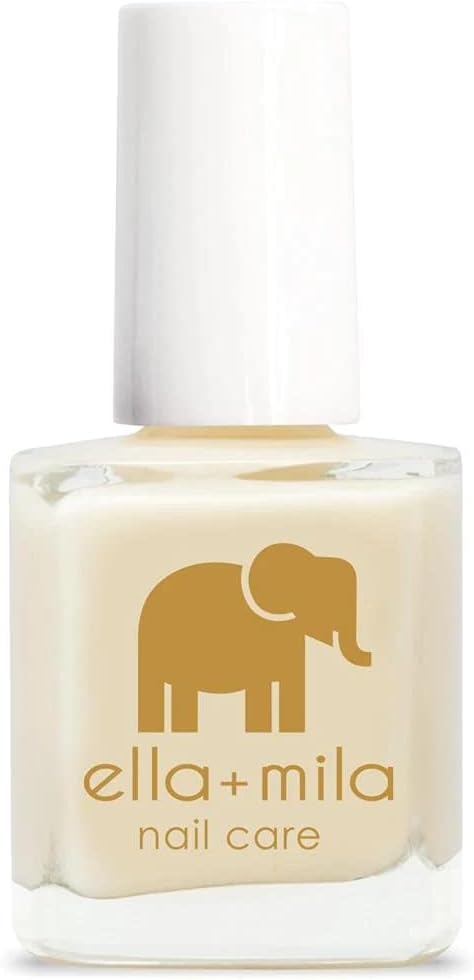 ella+mila Ridge Filler Base Coat Nail Polish - Smoothing Nail Treatment and Long-lasting Ridge Filler - Nourishing Clear Polish for Natural Fingernails (0.45 fl oz)