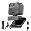 4K Webcam with 2 Microphone, Wide Angle PC Cameras with Mirror & Flip Funtion, Remote, Precise Focus, Privacy Cover, Tripod, Great for Computer, Zoom, OBS, Teams, Laptop, Personal Video Calling