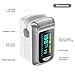 Fingertip Pulse Oximeter Blood Oxygen Saturation Monitor, Heart Rate and Fast Spo2 Reading Oxygen Meter with OLED Display Screen with AAA Batteries