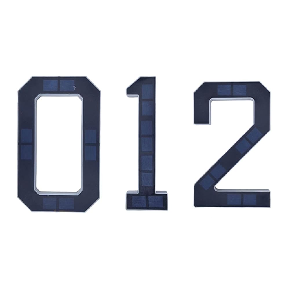 Jnchdghwa Black House Light Sensor Solar House Number Sign Waterproof For Outdoor Modern For Yard For Houses