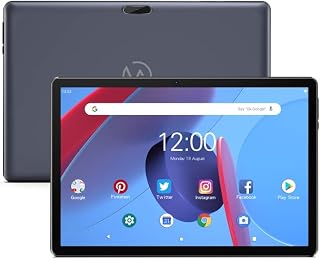 Casieblue Tablet PC, 10.1 inch, 3GB+32GB Android 11 RK3566 Quad Core CPU, Support Dual Band WiFi/Bluetooth with Google Play (Dark Gray)