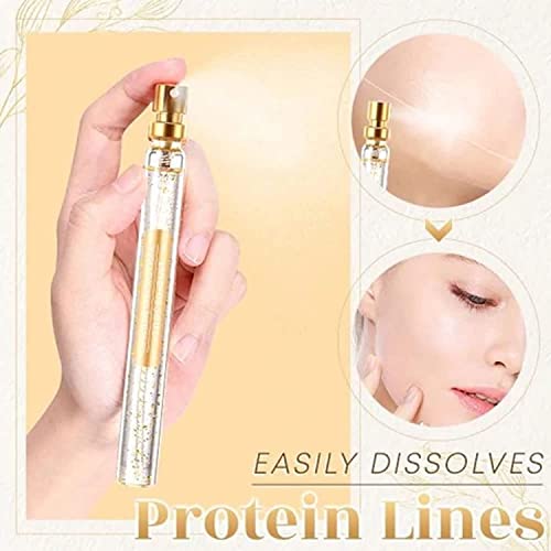 Instalift Protein Thread Lifting Set, Soluble Protein Thread And Nano Gold Essence Combination, Absorbable Collagen Thread For Face Lift, Reverse Collagen Serum For Face, Smoothing Firming Moisturizing Hyaluronic Skin Care (With 5 Essence +1 Protein Thread) #TOP7