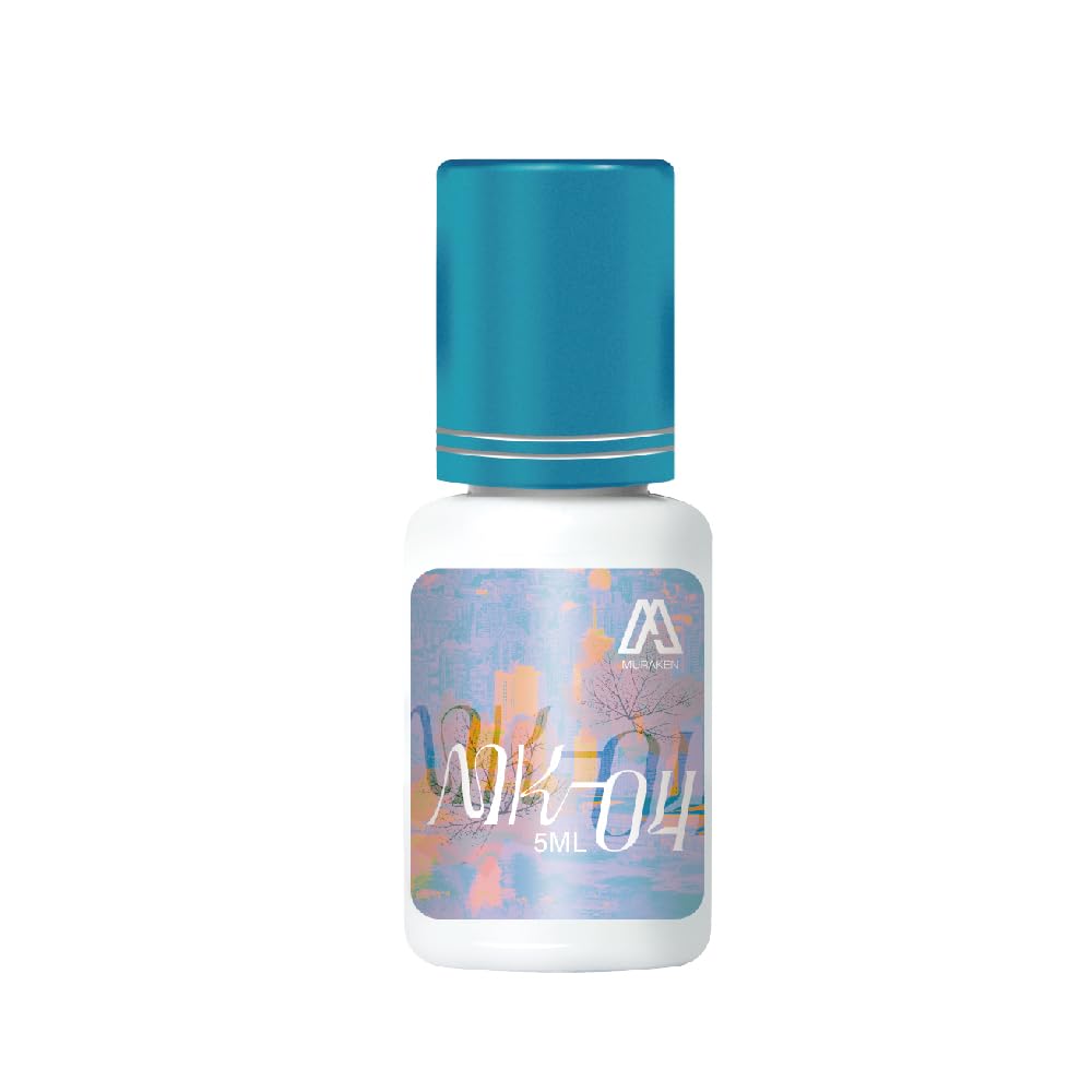 MURAKEN MK04 Made in Taiwan Eyelash Glue- Extra Strong Adhesive for Salon Use, Multiple Drying Times (2-3 Sec),0.17 fl.oz/5ml, 7-8 Week Retention-for Trained Lash Technicians Only