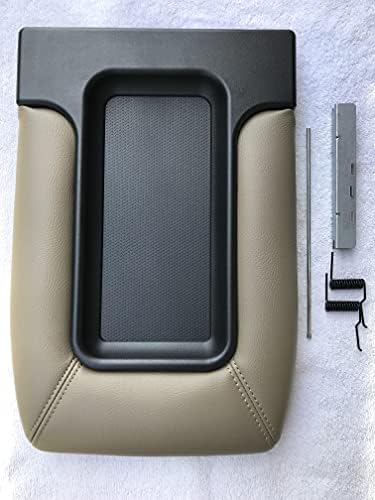 ITEK AUTO Center Console TOP LID Storage ARMREST Complete Assembly TAN Beige FITS 1999-2007 Silverado Sierra Tahoe Avalanche Suburban