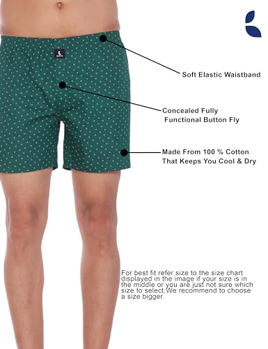 Image of Cotton Boxer Shorts for Men, Breathable, Comfortable & Lightweight (Pack of 2)