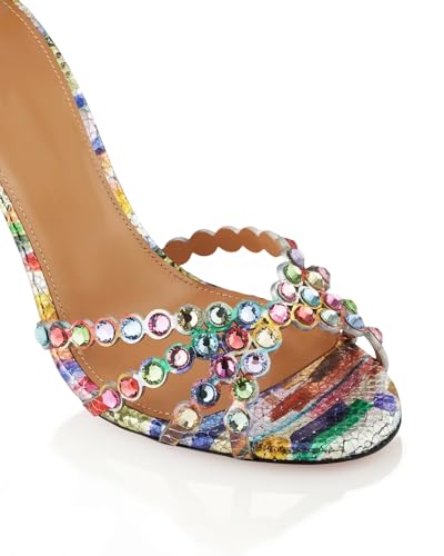 Beauty Cry Rhinestone Heels Strappy Stiletto Sexy High Heels for Wedding Party Date3