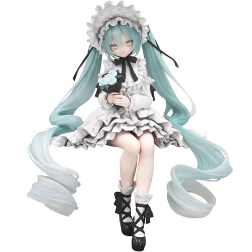 Zhongkaihua Miku Figure Sizend Figura en vestido, modelo de estatua de anime de PVC, figura decorativa de Miku 14 cm, figura coleccionable, regalo para fans del anime
