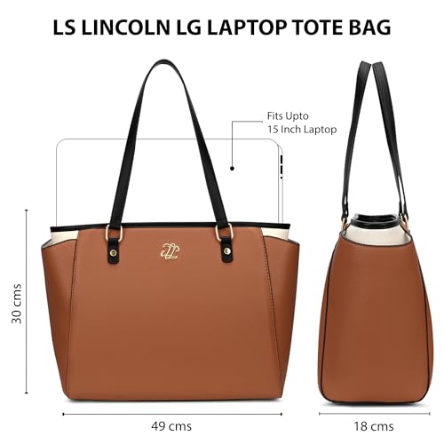 Image of Lavie Signature Women's Lincoln Large Tote Laptop Bag | Tote Laptop Bag for Work | Ladies Purse | Stylish Shoulder Bag | Gift for Women