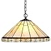 Chloe Lighting CH31315MI18-DH2 Belle Tiffany-Style Mission 2-Light Ceiling Pendant with Shade, 8.7 x 18.1 x 18.1