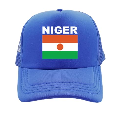 Casquette De Baseball pour Hommes Femmes - Casquette De Camionneur du Niger Chapeau De Drapeau De Pays Cool pour Hommes D'Été, Casquettes en Filet en Maille Extérieure Unisexe, Chapeau De Sport