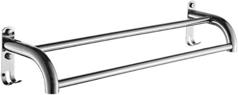 Towel Rails, Towel Racktowel Rack Beautiful Bathroom Towel Rack Stainless Steel Hardware Towel Two-Pole Towel Rack Bathroom Accessories Beautiful Bathroom Towel/60Cm/a