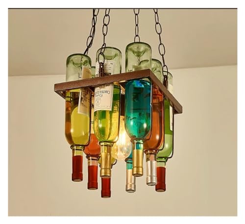 Lustre bouteille de vin en verre vintage Model C pour bar