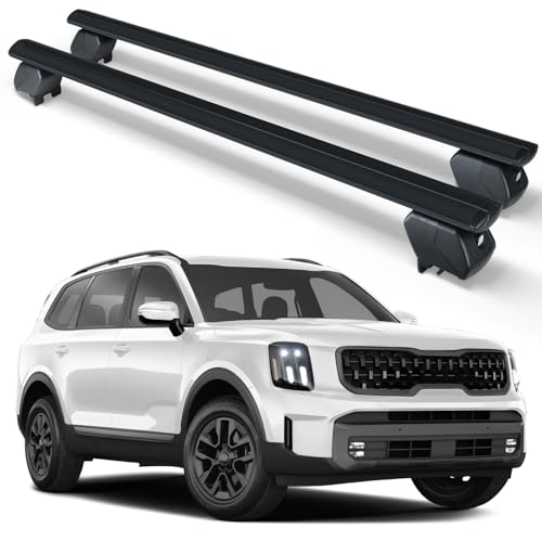 How to Find The Best Kia Telluride Roof Racks? (2023) OBNAUX Heavy Duty 300 LBS Roof Rack Cross Bars Compatible with 2019 2020 2021 2022 2023 2024 Kia...